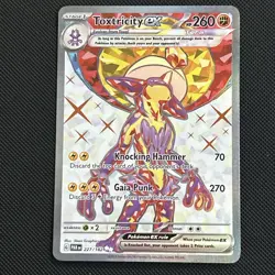 Toxtricity ex 227/182 Sv04: Paradox Rift Holo Pokemon Card TCG Near Mint - Image 3