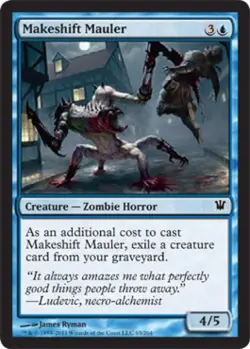 Makeshift Mauler -Foil Medium Play MTG Innistrad - Image 1