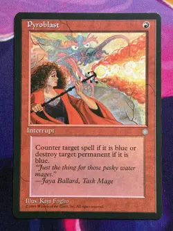 Magic the Gathering MTG PYROBLAST ICE AGE RARE 5TH EDITION - Image 1