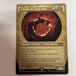 Mtg Sauron, the Dark Lord - Showcase - LOTR #329 Mythic, - Image 1