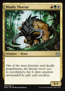 Woolly Thoctar -Foil Light Play MTG Modern Masters 2017 - Image 1