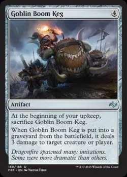 Goblin Boom Keg -Foil Medium Play MTG Fate Reforged - Image 1