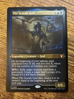 The Scarab God Foil Etched CMM 0590 MTG NM/M - Image 1