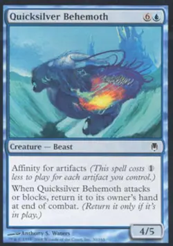 Quicksilver Behemoth -Foil Medium Play MTG Darksteel - Image 1
