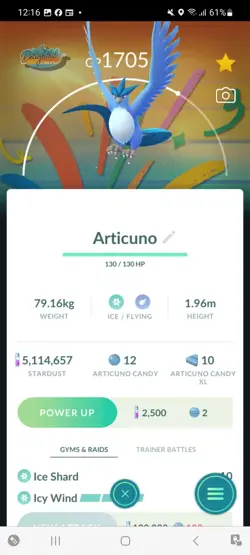 Pokemon Go Legendary Articuno ( Normal ) ( Background) - Image 1