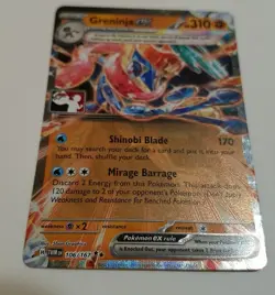 Play! Pokemon Prize Pack Series 7 Twilight Masquerade 106/167 Greninja ex - Image 1