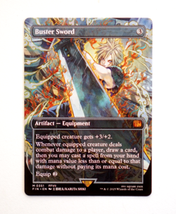 Buster Sword Borderless Non-Foil Card (NM) - Image 1