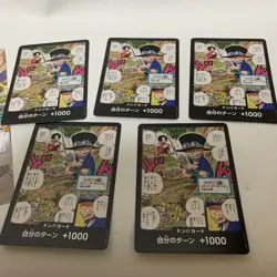 one piece card game Saikyo Jump Don Card Promo×5 +post card×2 - Image 2