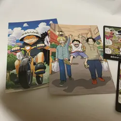 one piece card game Saikyo Jump Don Card Promo×5 +post card×2 - Image 3