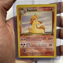 Pokemon Card 1999 Jungle Set Rapidash 44/64 1st Edition LP Vintage Card Uncommon - Image 1