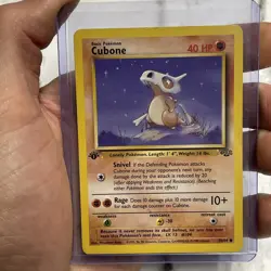Pokemon 1st Edition Cubone Common Jungle 50/64 LP Pokemon Vintage Card TCG WOTC - Image 1