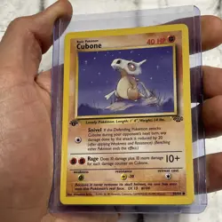 Pokemon 1st Edition Cubone Common Jungle 50/64 LP Pokemon Vintage Card TCG WOTC - Image 2