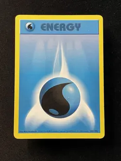 Water Energy 102/102 Shadowless Base Set Pokemon Card - Image 1