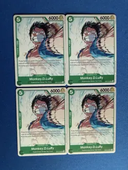 Monkey.D.Luffy 500 Years in the Future OP07-033 Common 4-card lot/playset PWE - Image 1