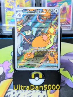 Pokemon TCG Team Rockets Raticate Card 202/182 Destined Rivals Illustration Rare - Image 1