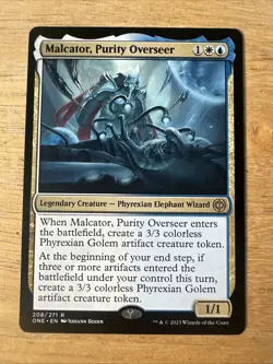 Malcator, Purity Overseer 208/271 Non Foil Rare All Will Be One MTG NM - Image 1