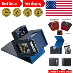 Patented MTG Commander Deck Box - Holds 100 Cards, Includes Dice Tray - Black... - Image 1