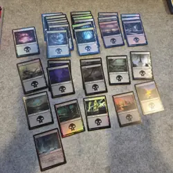 Lot of 175 Assorted Foil Basic Land Cards MTG Magic - Image 5