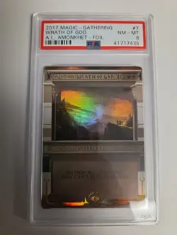 PSA 8 MTG Wrath of God FOIL Nm #7 Amonkhet Invocations Magic The Gathering - Image 1