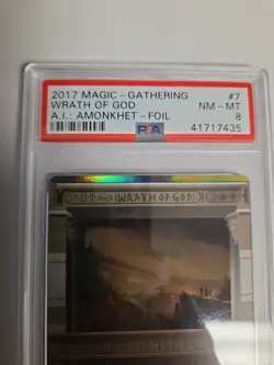 PSA 8 MTG Wrath of God FOIL Nm #7 Amonkhet Invocations Magic The Gathering - Image 5