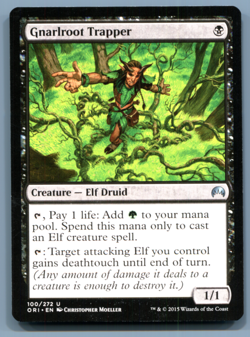 MTG Gnarlroot Trapper Magic Origins #100 ORI Uncommon - Image 1