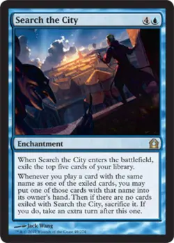 Search the City -Foil Medium Play MTG Return to Ravnica - Image 1