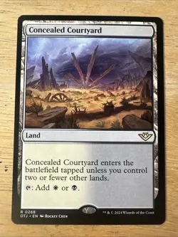 Concealed Courtyard *Rare* Magic MtG x1 OTJ Outlaws of Thunder Junction - Image 1