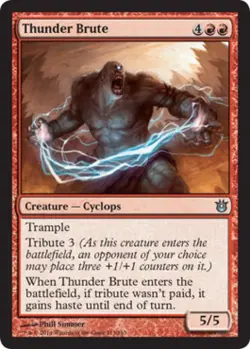 Thunder Brute -Foil Medium Play MTG Born of the Gods - Image 1