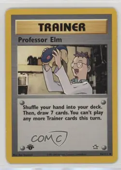 Professor Elm 1st Ed. Pokemon Neo Genesis #96 2000 15fy - Image 1