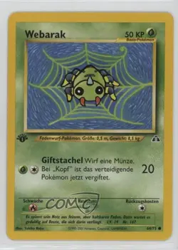 Spinarak German 1st Ed. Pokemon Neo Discovery #64 2001 15fy - Image 1