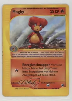 Magby German Pokemon e-Card Series Expedition #52 2002 15fy - Image 1