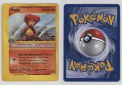Magby German Pokemon e-Card Series Expedition #52 2002 15fy - Image 3