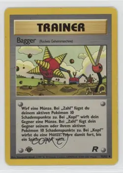 Digger - Rocket's Secret Machine German 1st Ed. Pokemon Team Rocket #75 15fy - Image 1