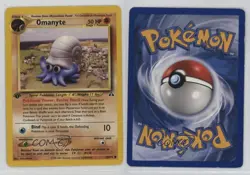Omanyte 1st Ed. Pokemon Neo Discovery #60 2001 15fy - Image 3