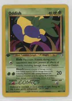 Oddish 1st Ed. Pokemon Neo Genesis #68 2000 15fy - Image 1