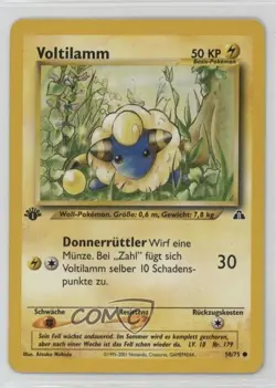 Mareep German 1st Ed. Pokemon Neo Discovery #58 2001 15fy - Image 1