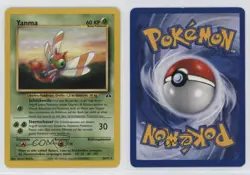 Yanma German Pokemon Neo Discovery #36 2001 15fy - Image 3