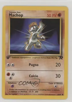 Machop Italian 1st Ed. Pokemon Team Rocket #59 2000 15fy - Image 1