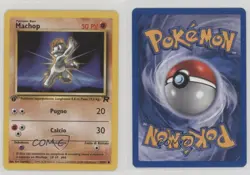 Machop Italian 1st Ed. Pokemon Team Rocket #59 2000 15fy - Image 3