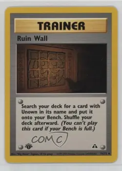 Ruin Wall 1st Ed. Pokemon Neo Discovery #74 2001 15fy - Image 1