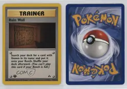 Ruin Wall 1st Ed. Pokemon Neo Discovery #74 2001 15fy - Image 3