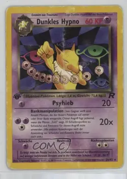 Dark Hypno German 1st Ed. Pokemon Team Rocket #26 2000 15fy - Image 1