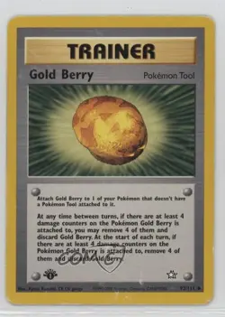 Gold Berry 1st Ed. Pokemon Neo Genesis #93 2000 15fy - Image 1
