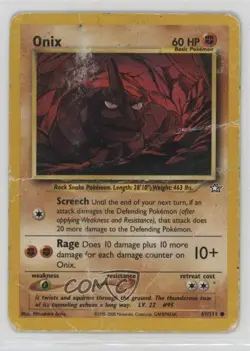 Onix 1st Ed. Pokemon Neo Genesis #69 2000 15fy - Image 1