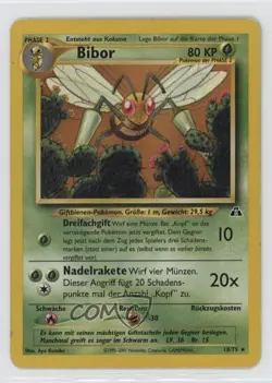 Beedrill German Pokemon Neo Discovery #18 2001 15fy - Image 1