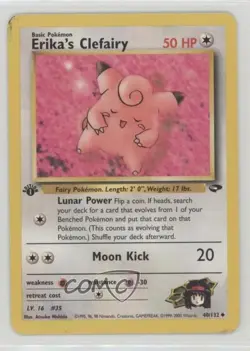 Erika's Clefairy 1st Ed. Pokemon Gym Challenge #40 2000 15fy - Image 1