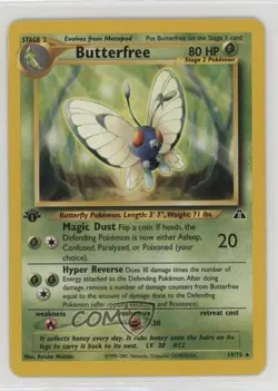 Butterfree 1st Ed. Pokemon Neo Discovery #19 2001 15fy - Image 1