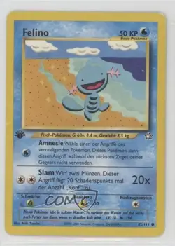 Wooper German 1st Ed. Pokemon Neo Genesis #82 2000 15fy - Image 1