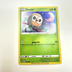 Rowlet Pokemon Sword & Shield SWSH220 Holo Black Star Promo NM - Image 1