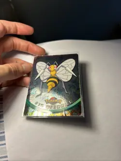 Beedrill 15 Blue Logo Holo TV Animation Edition Topps Pokemon 1999 Foil - Image 5